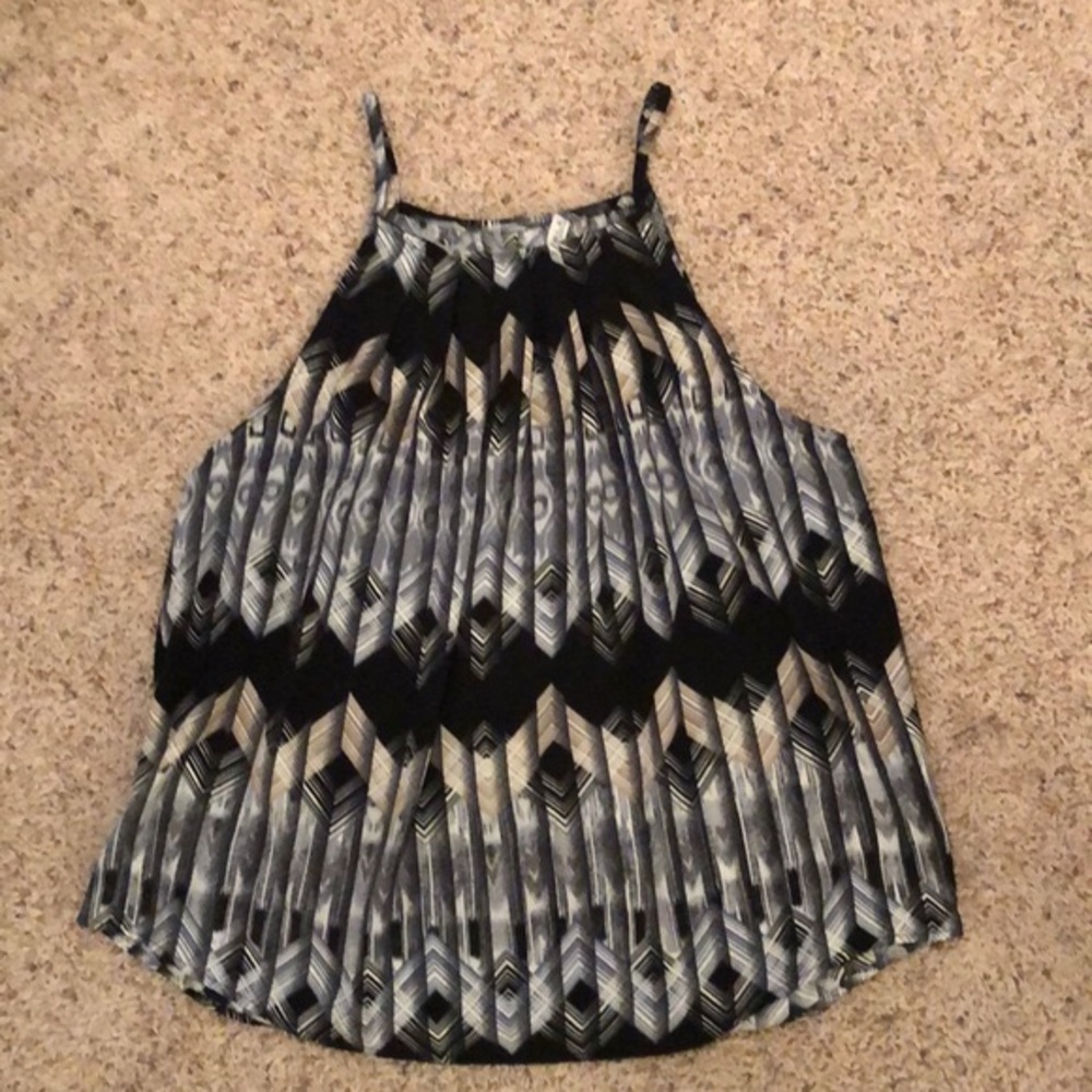 Silky Black and Tan top